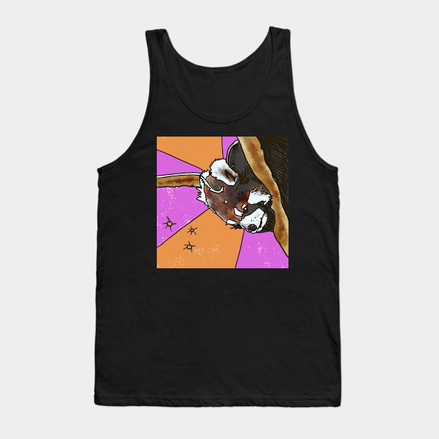 Red Panda Tank Top by shehitsback